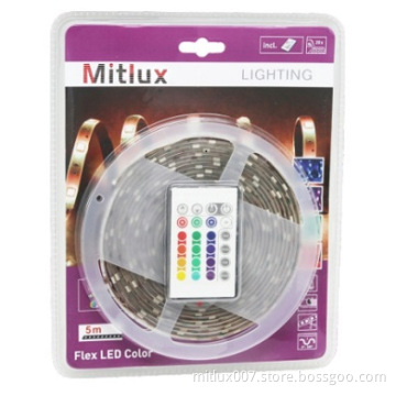 LED Strip Light Set Flexible Ribbon RGB Color, SMD5050